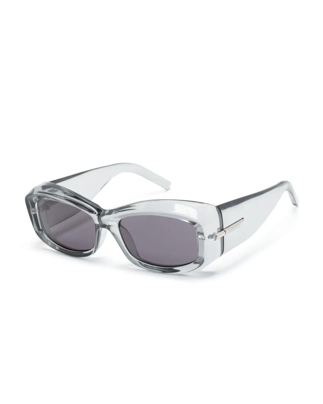 Givenchy Gray G180 Injected Oversize-Frame Sunglasses