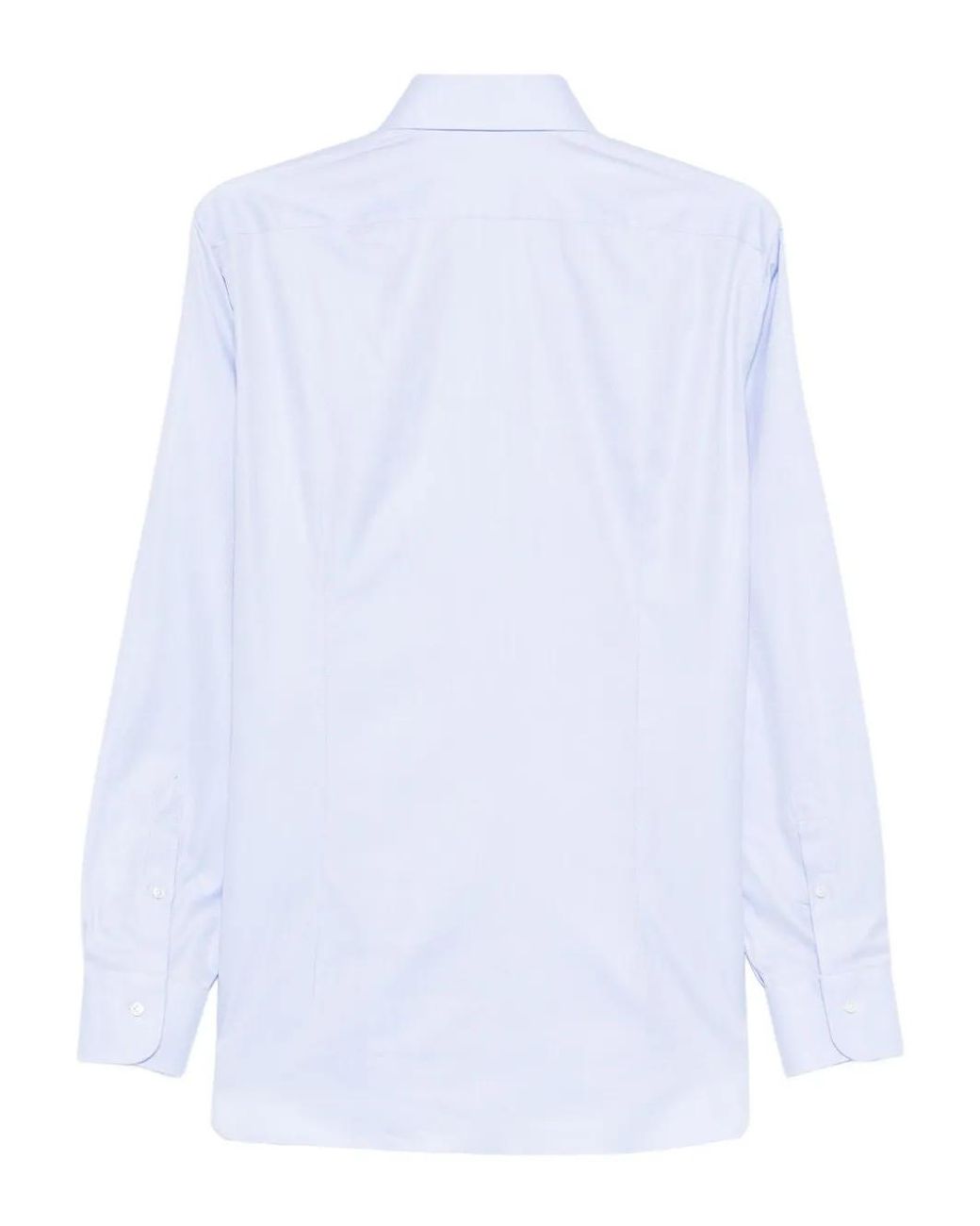 Barba Napoli White Buttoned Shirt for men