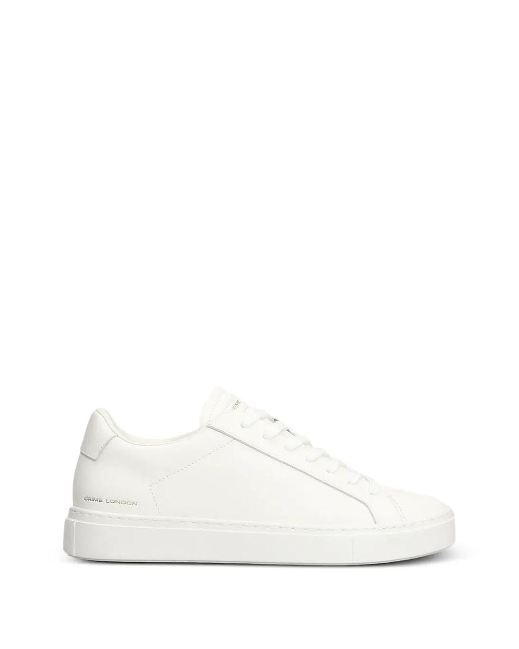 Crime London White Superlight Lace-Up Sneakers for men