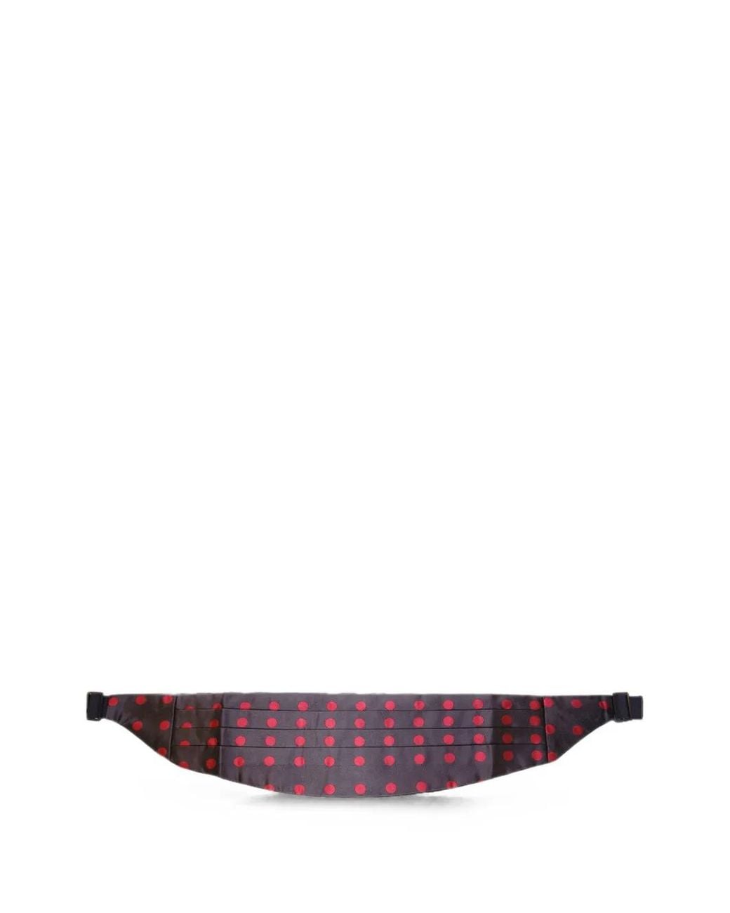 Dolce & Gabbana Purple Polka-Dot Pleated Cummerbund for men