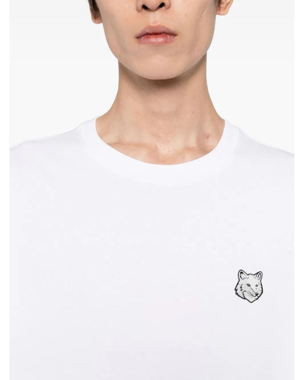 Maison Kitsuné White Fox Head Oversize Tee-Shirt for men