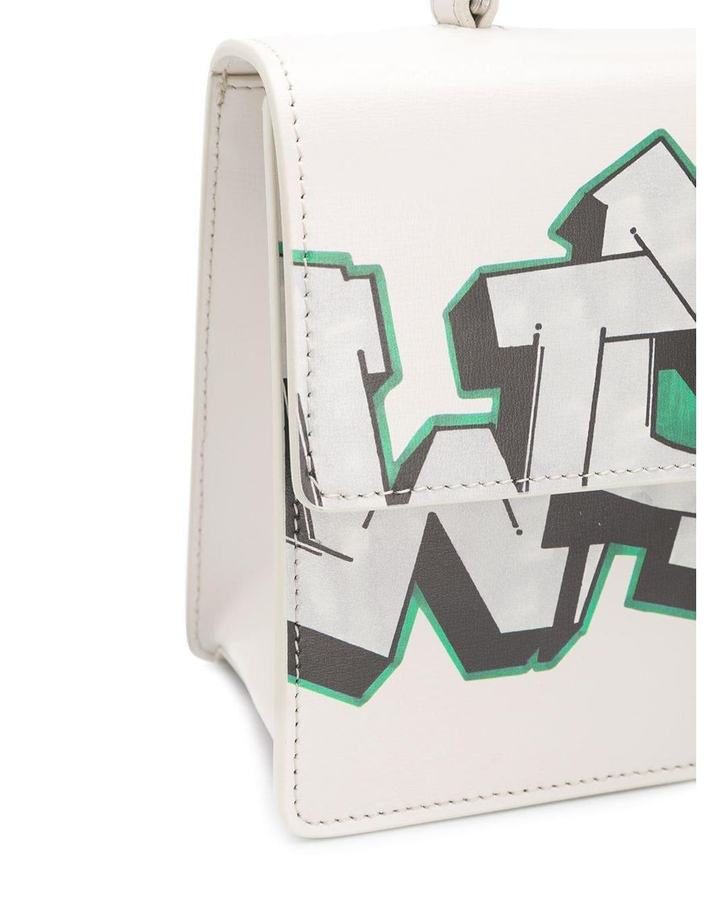 NIB OFF-WHITE C/O VIRGIL ABLOH White Gummy Jitney 2.8 Bag Size OS $1190  2100001343712