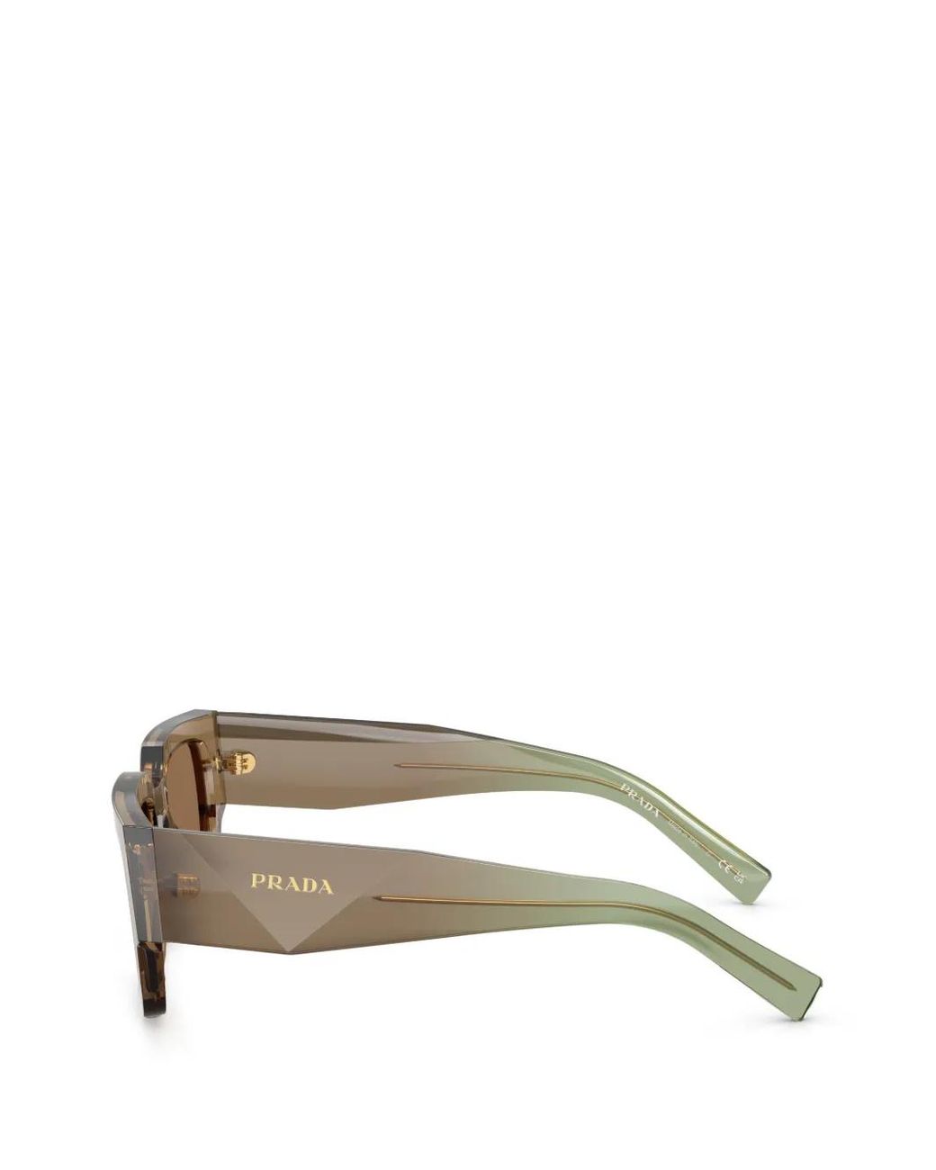 Prada Brown Symbole Square-Frame Sunglasses for men
