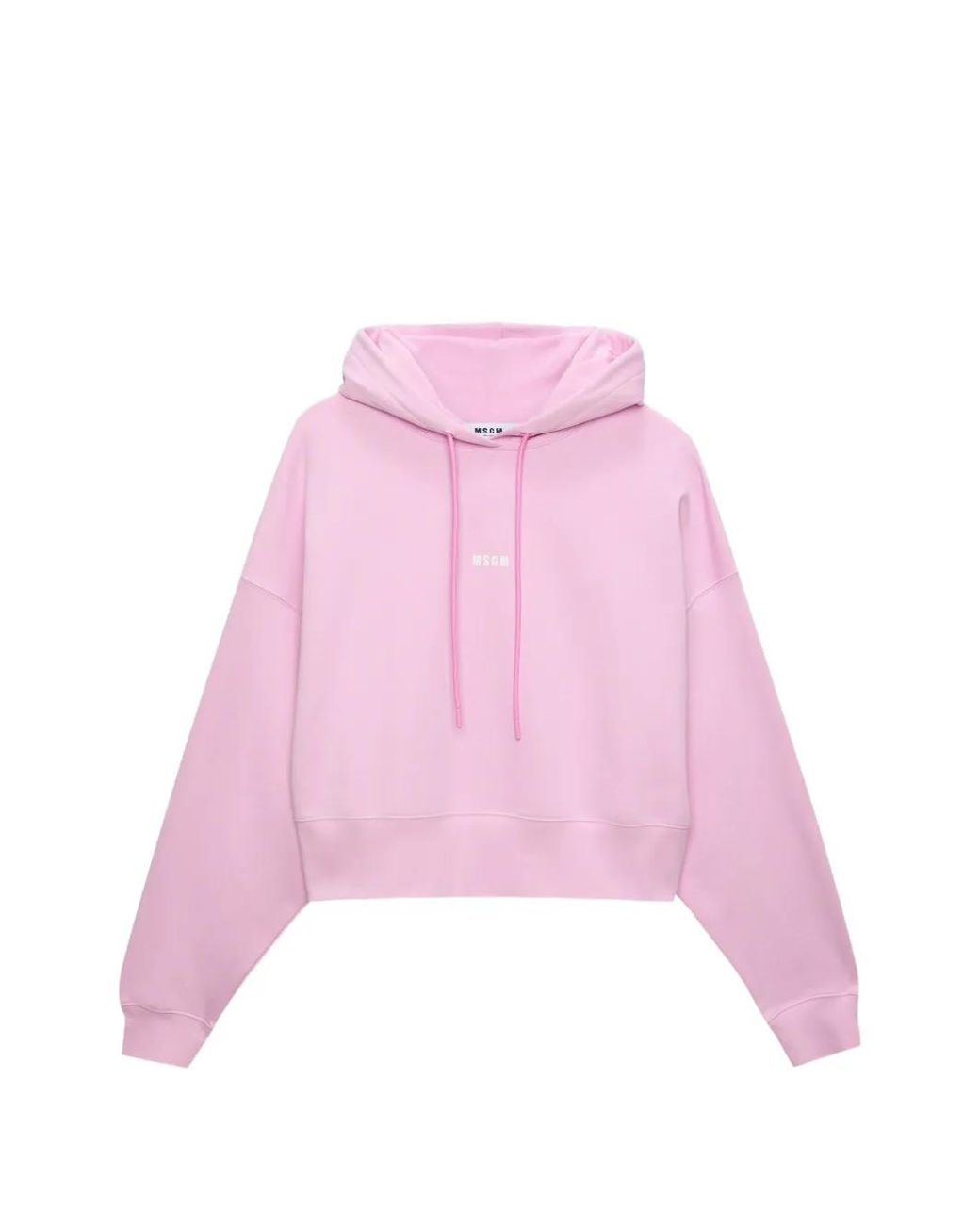 Sudadera Con Capucha Y Cordones MSGM de color Pink