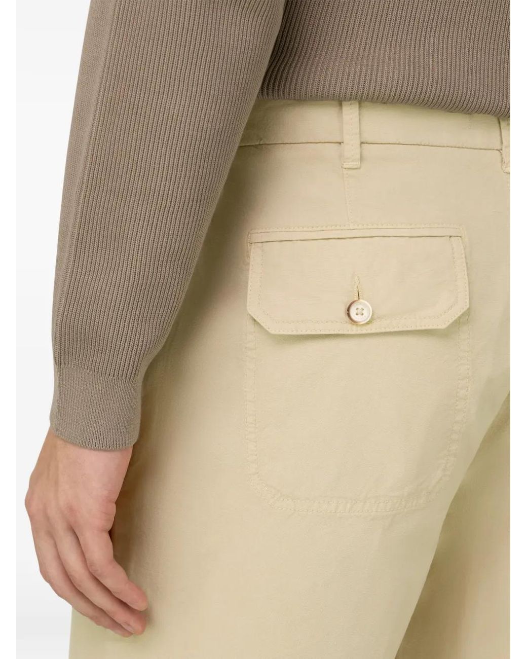 Boggi Natural Straight-Leg Bermuda Shorts for men
