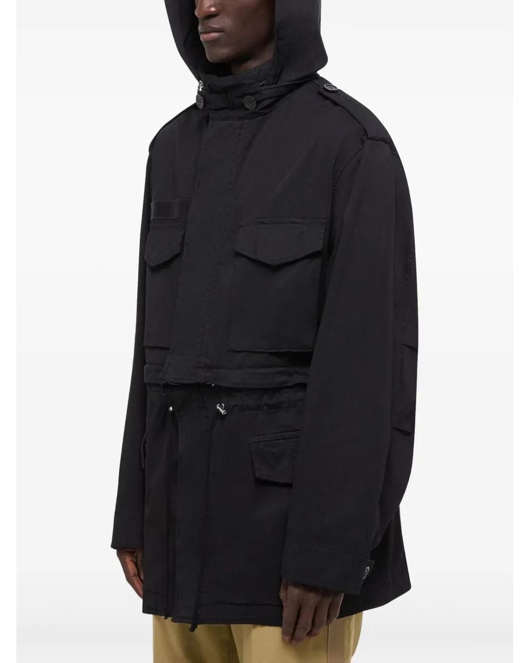 Helmut Lang Black Convertible Field Jacket for men