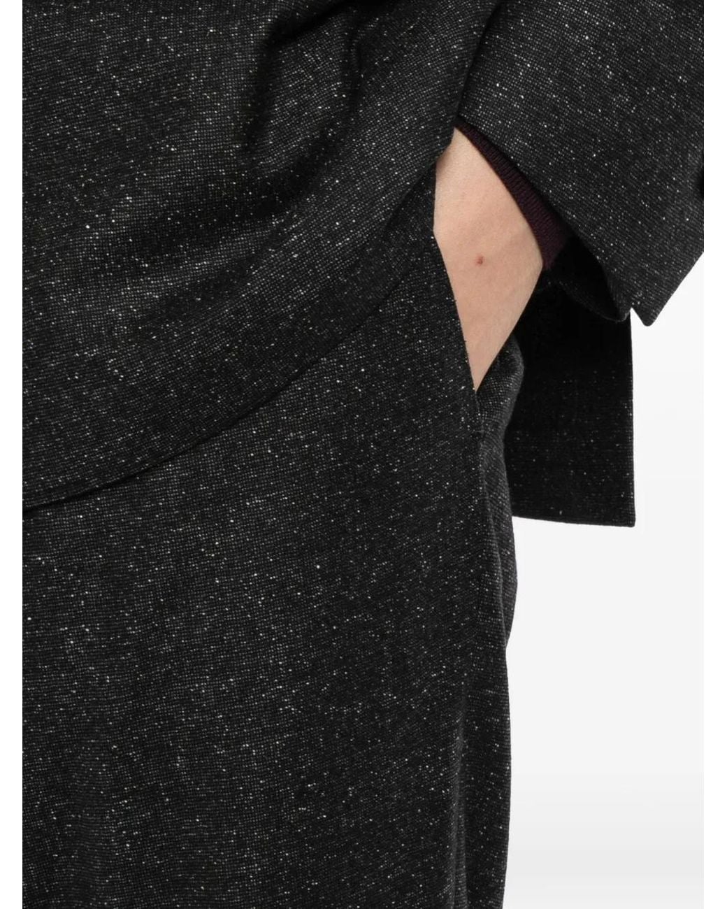 Lardini Black Double-Breasted Suit for men