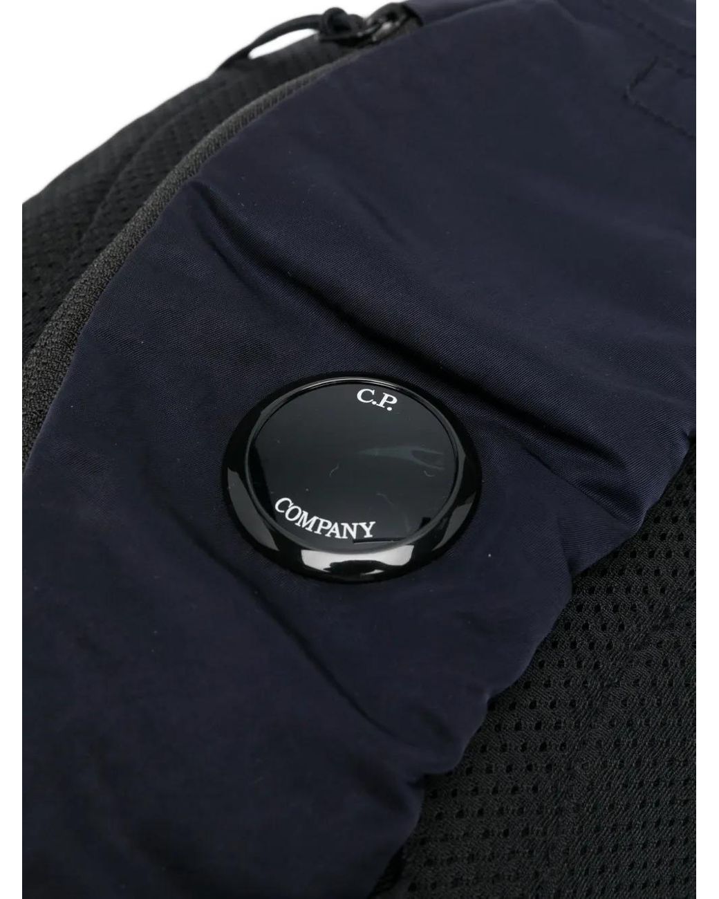 C P Company Black Functional And Urban Backpack for men