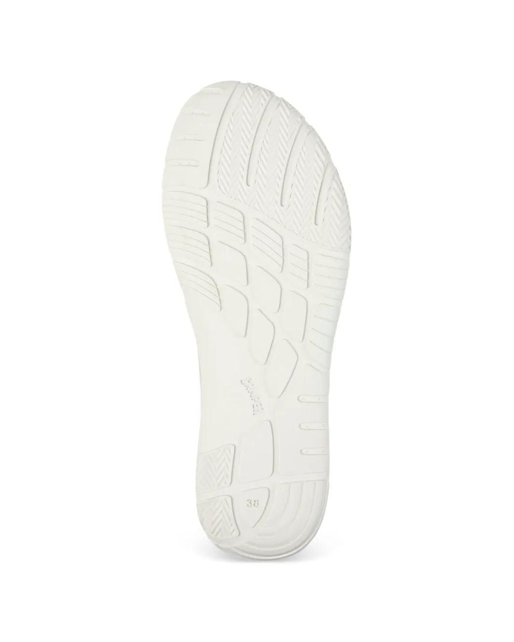 Camper White Ribbon Leather Ballet Flats