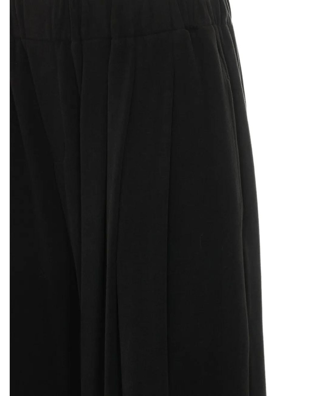 Elle Black Elasticated Loose-Fit Track Pants