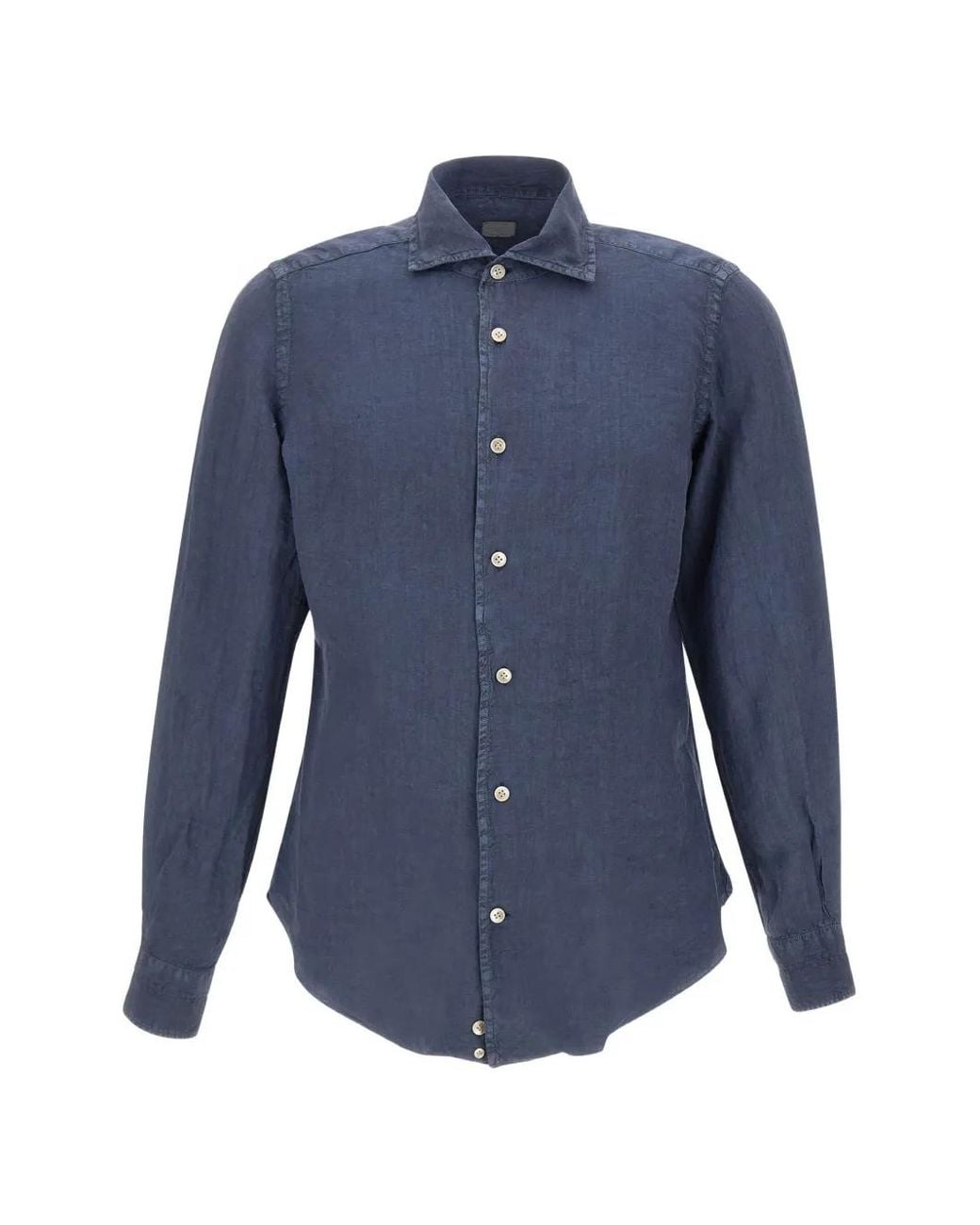 Eleventy Blue Buttoned Shirt for men