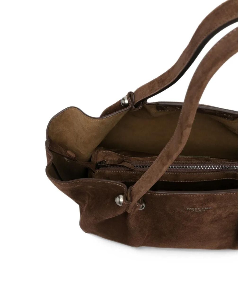 Weekend by Maxmara Brown Suede Tote Bag