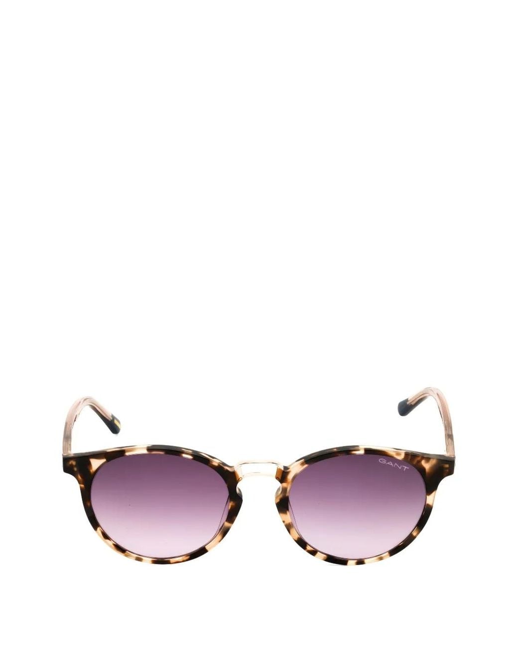 Gant Pink Round-Frame Tortoiseshell-Effect Sunglasses