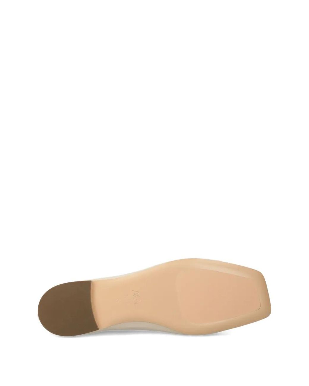 Agl Attilio Giusti Leombruni Natural Leather Ballet Flats
