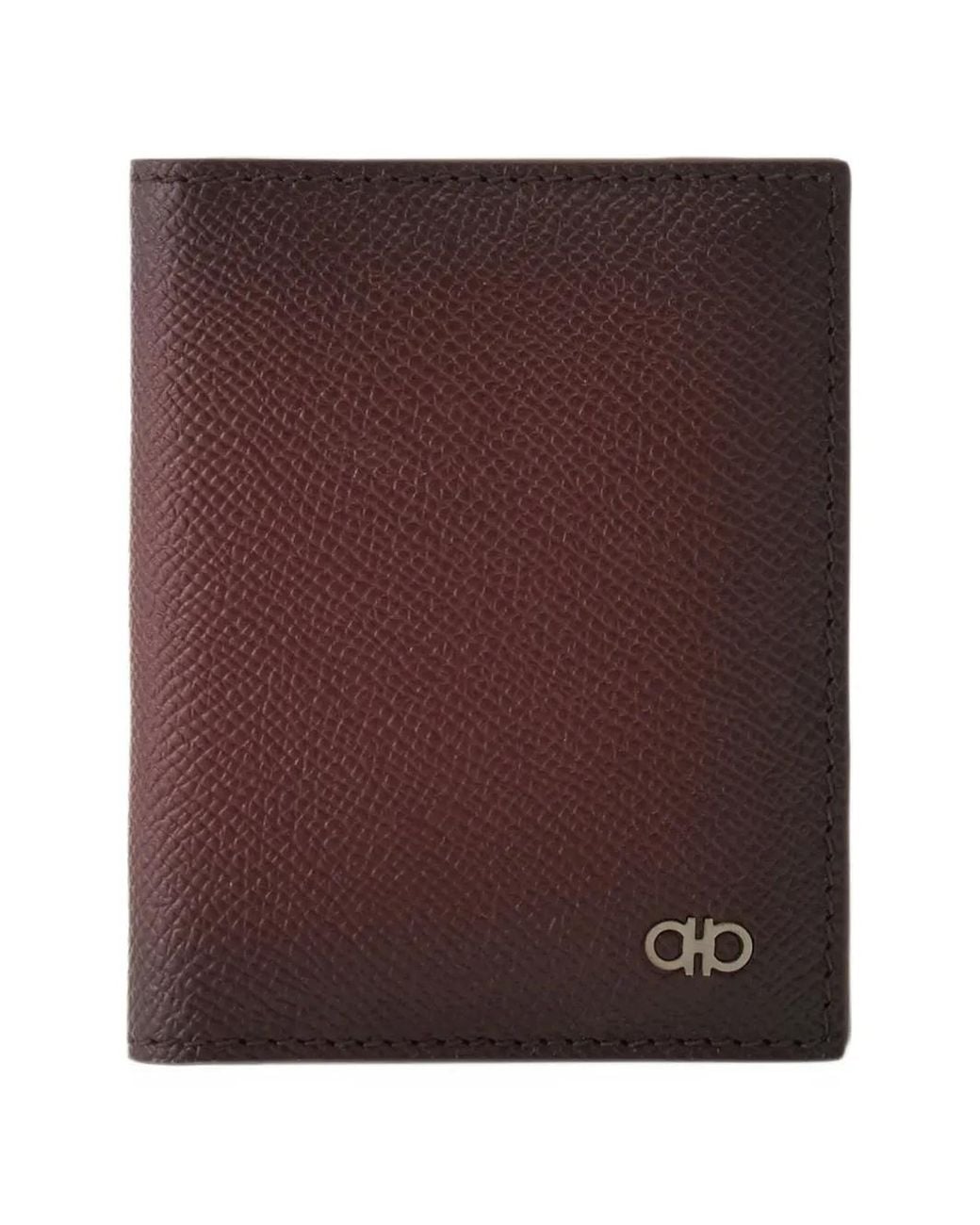 Ferragamo Purple Gancini Credit-Card Holder for men