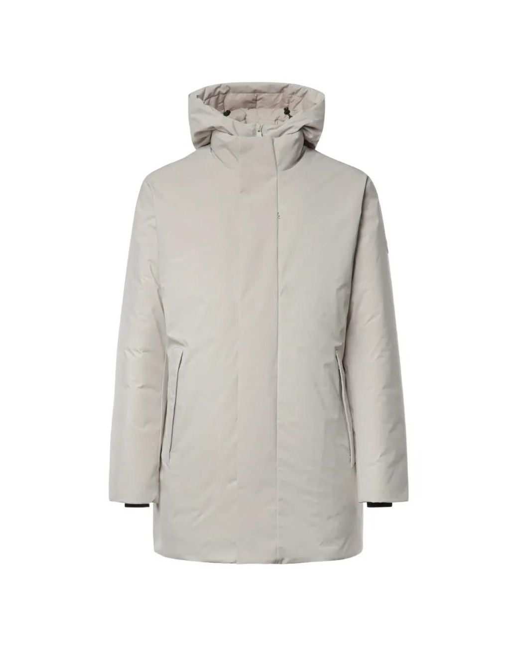 Save The Duck Gray Sesle Hooded Padded Coat for men