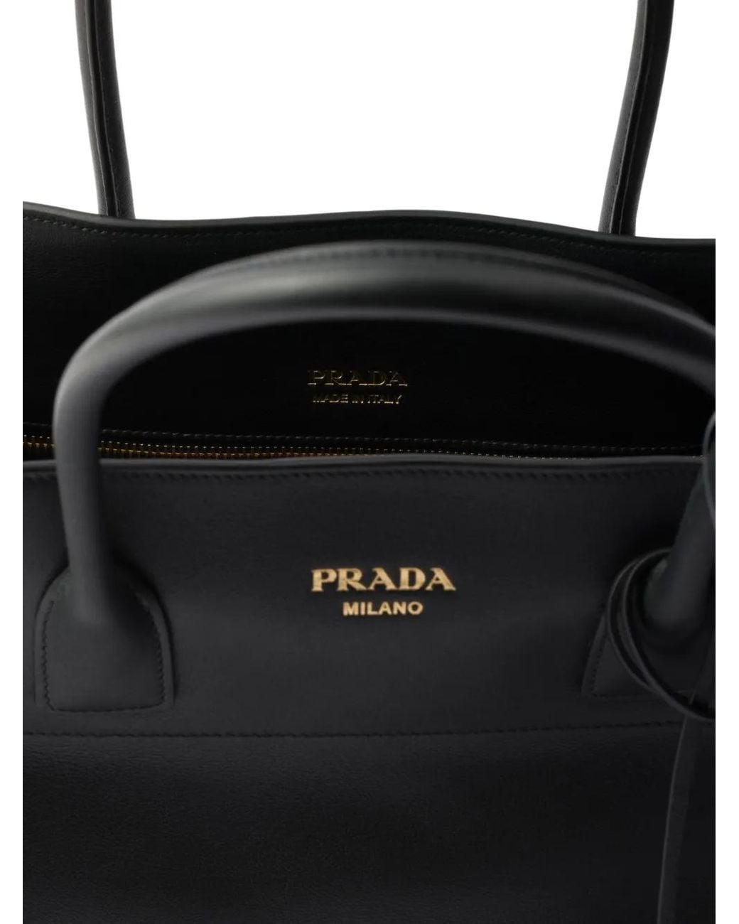 Borsa Tote Grande di Prada in Black