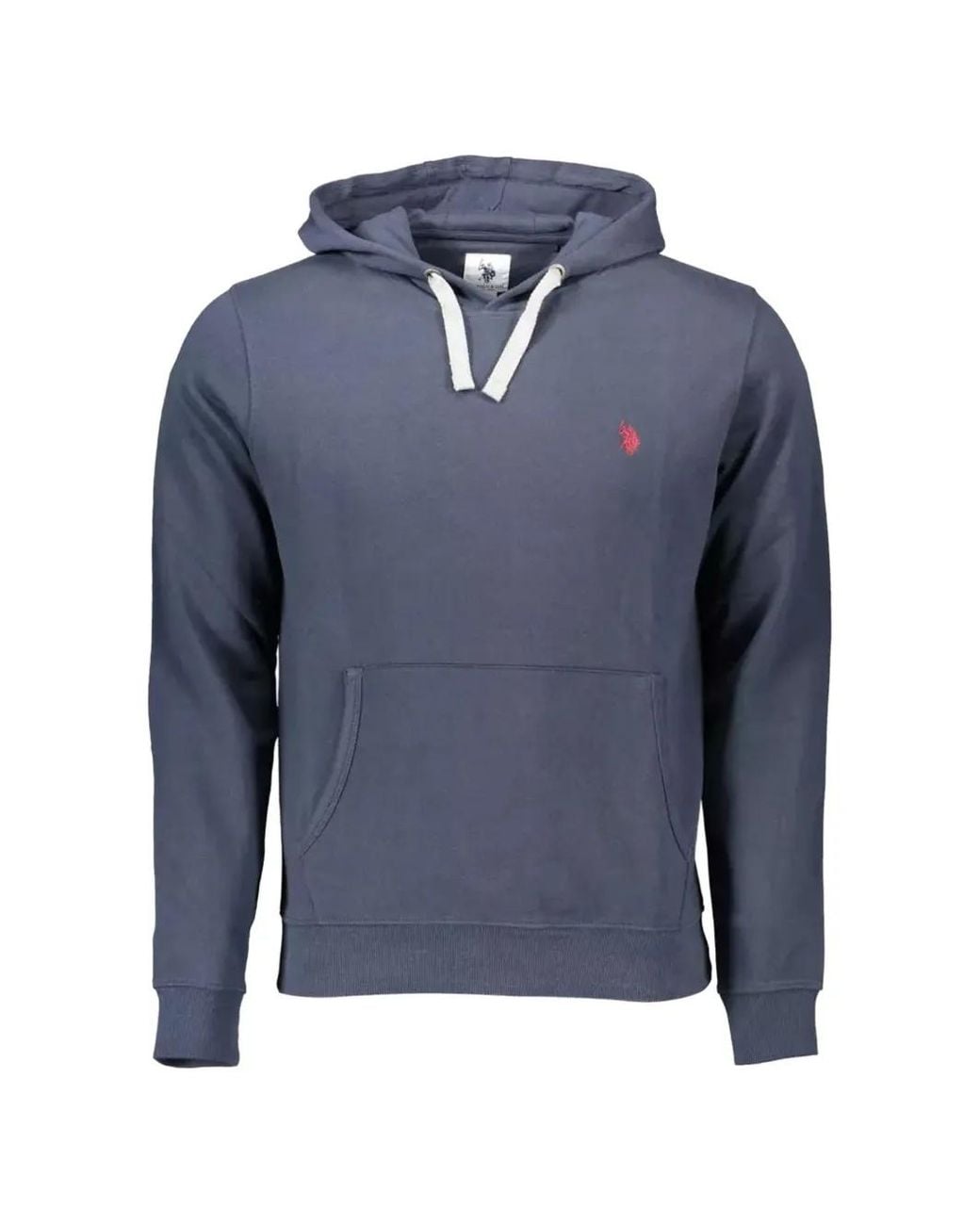 U.S. POLO ASSN. Blue Hooded Kangaroo-Pocket Hoodie for men