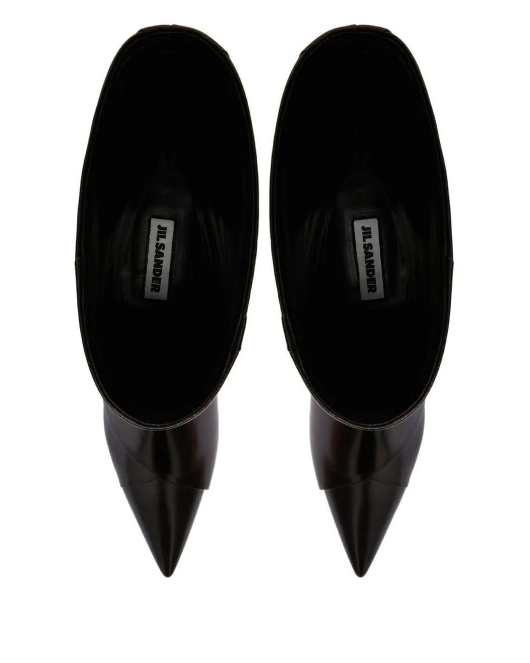 Jil Sander Black Leather Ankle Boots