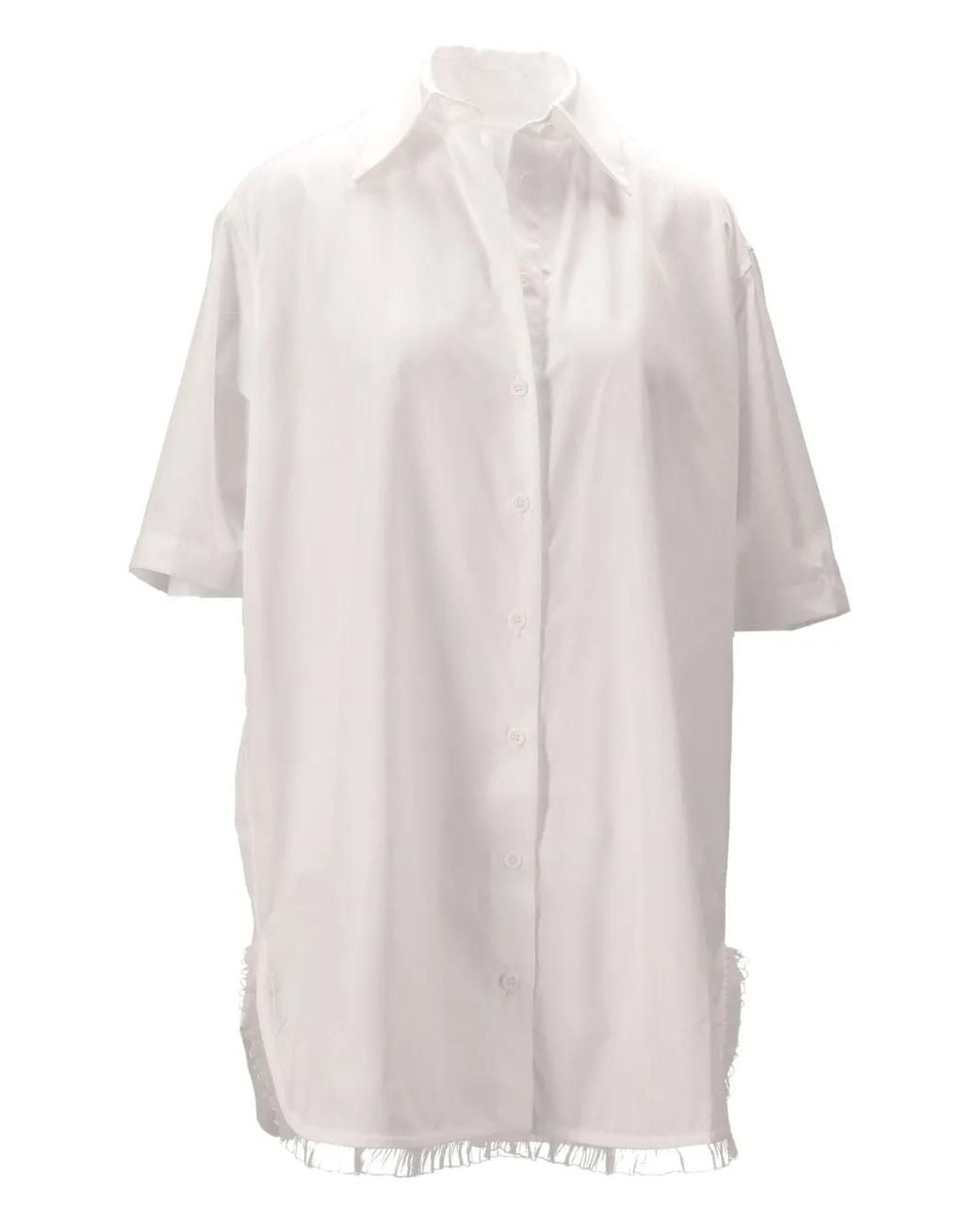 Niccolò Pasqualetti White Douglas Frayed Shirt