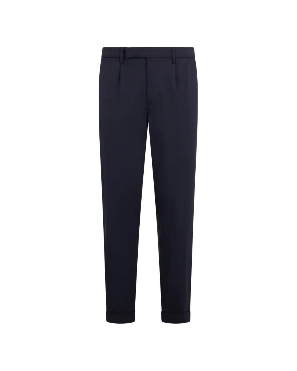 Moorer Blue Cuffed Trousers for men