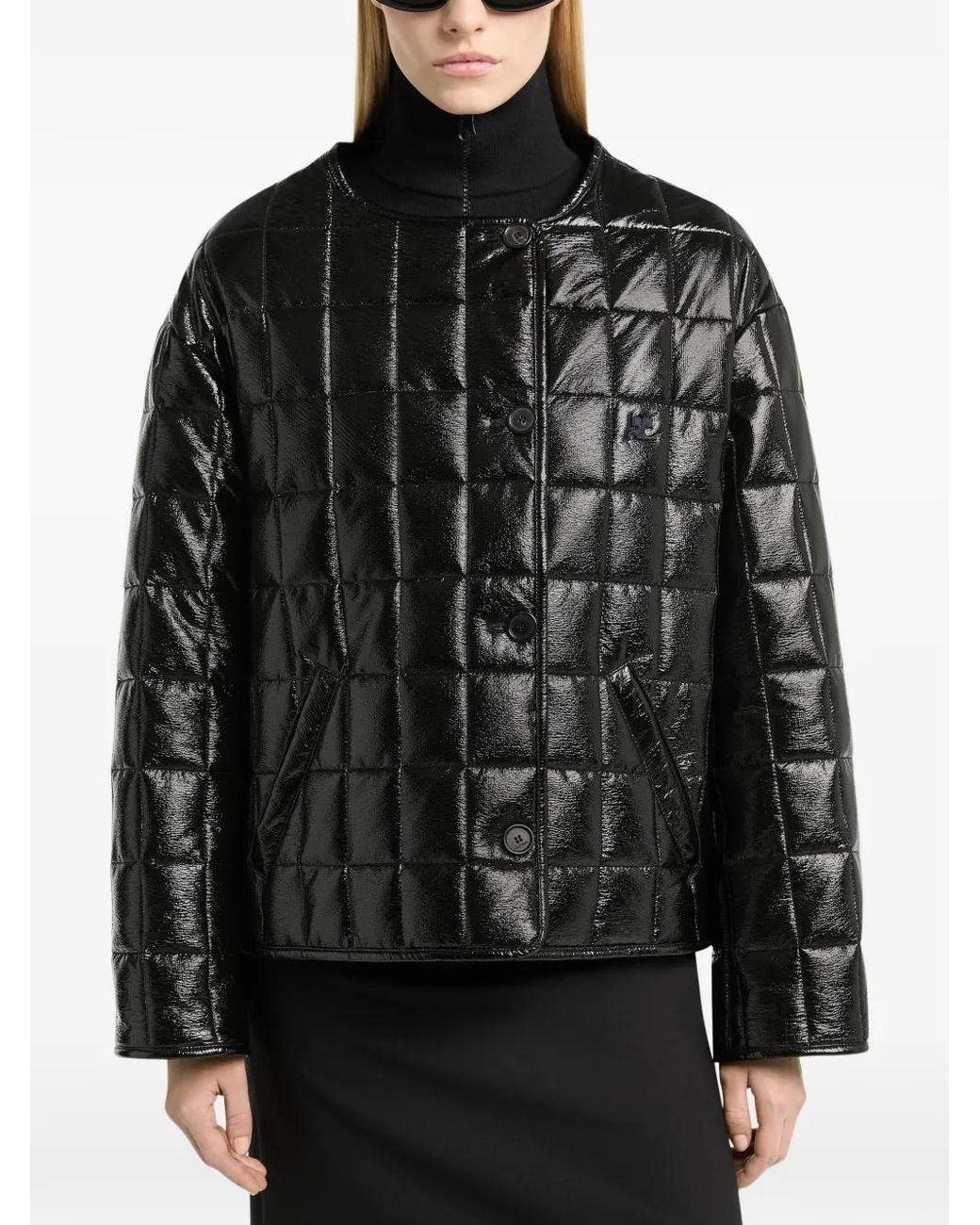Courreges Gewatteerd Jack in het Black