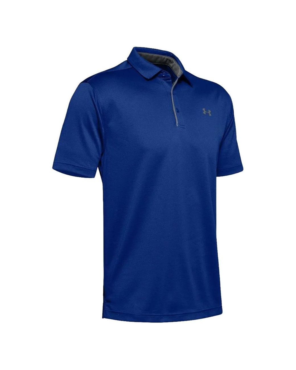 Under Armour Blue Tech Performance Polo Shirt for men