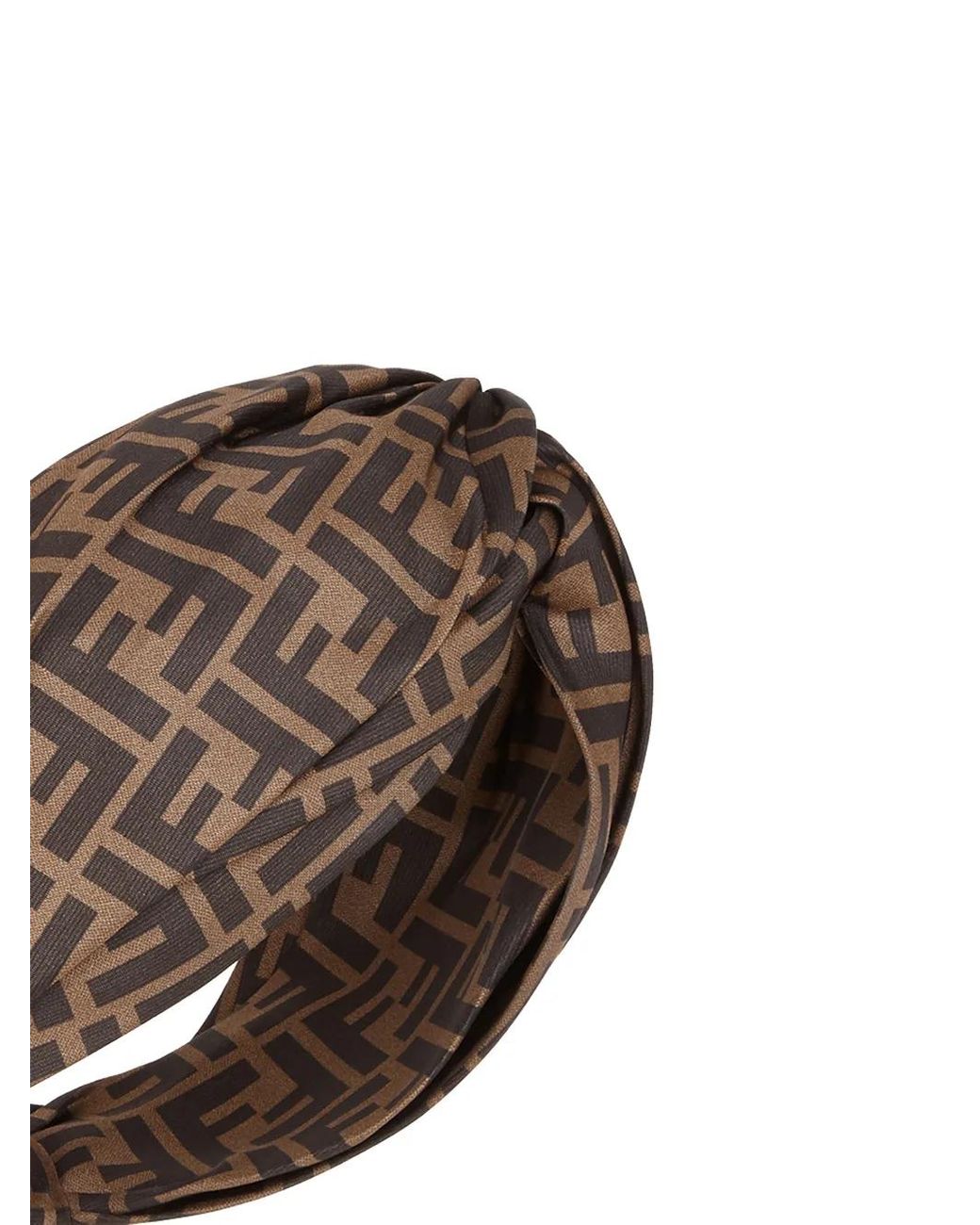 Fendi Ff-Motif Hairband in Brown | Lyst