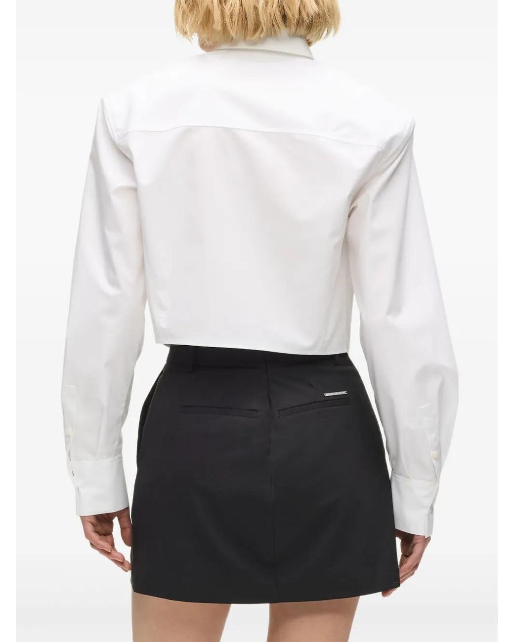 Karl Lagerfeld White Chemise À Poche Poitrine
