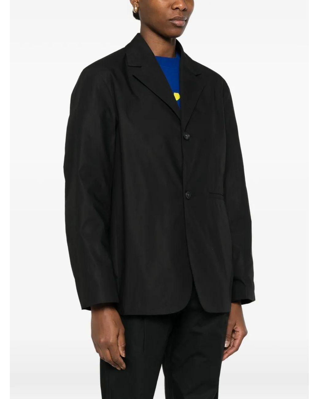 Sofie D'Hoore Black Button Fitted Jacket