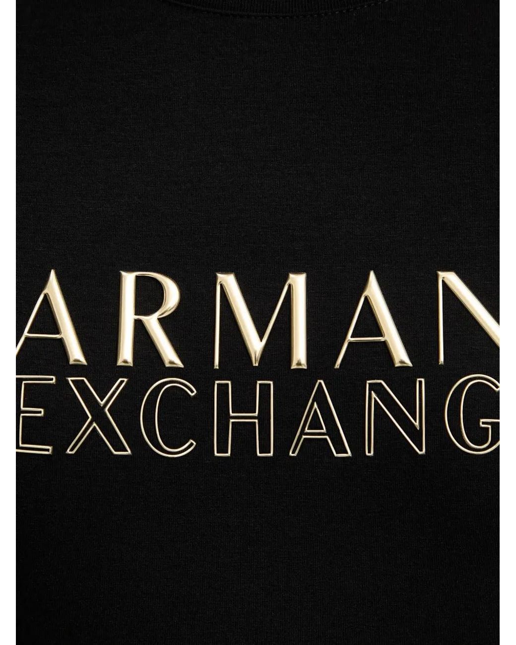 ARMANI EXCHANGE Black Slim Fit T-Shirt