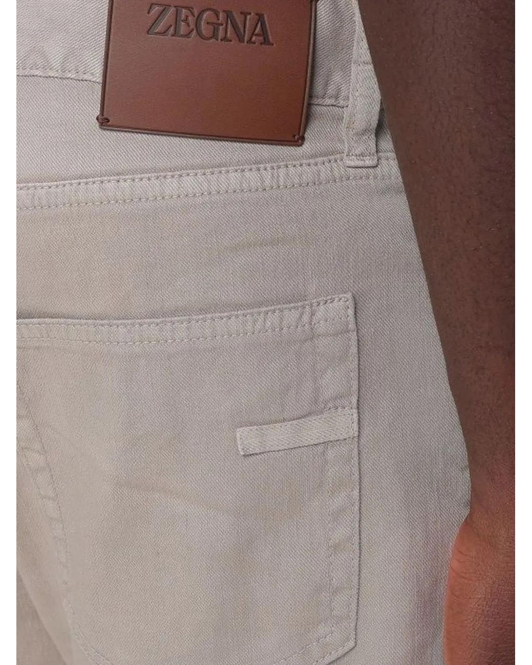 Zegna Natural Five-Pocket Trousers for men