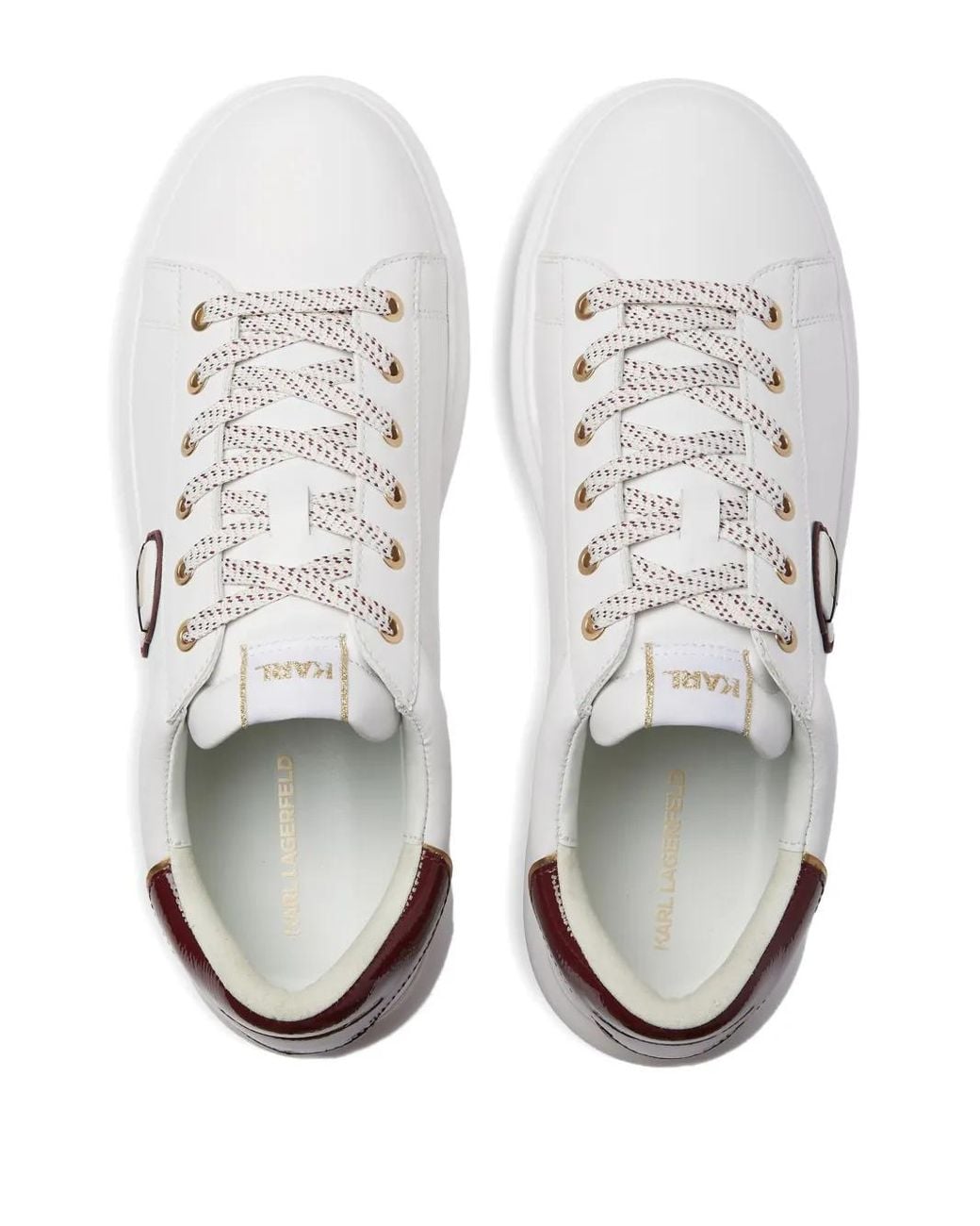 Karl Lagerfeld White Ikon Kapri Sneakers for men