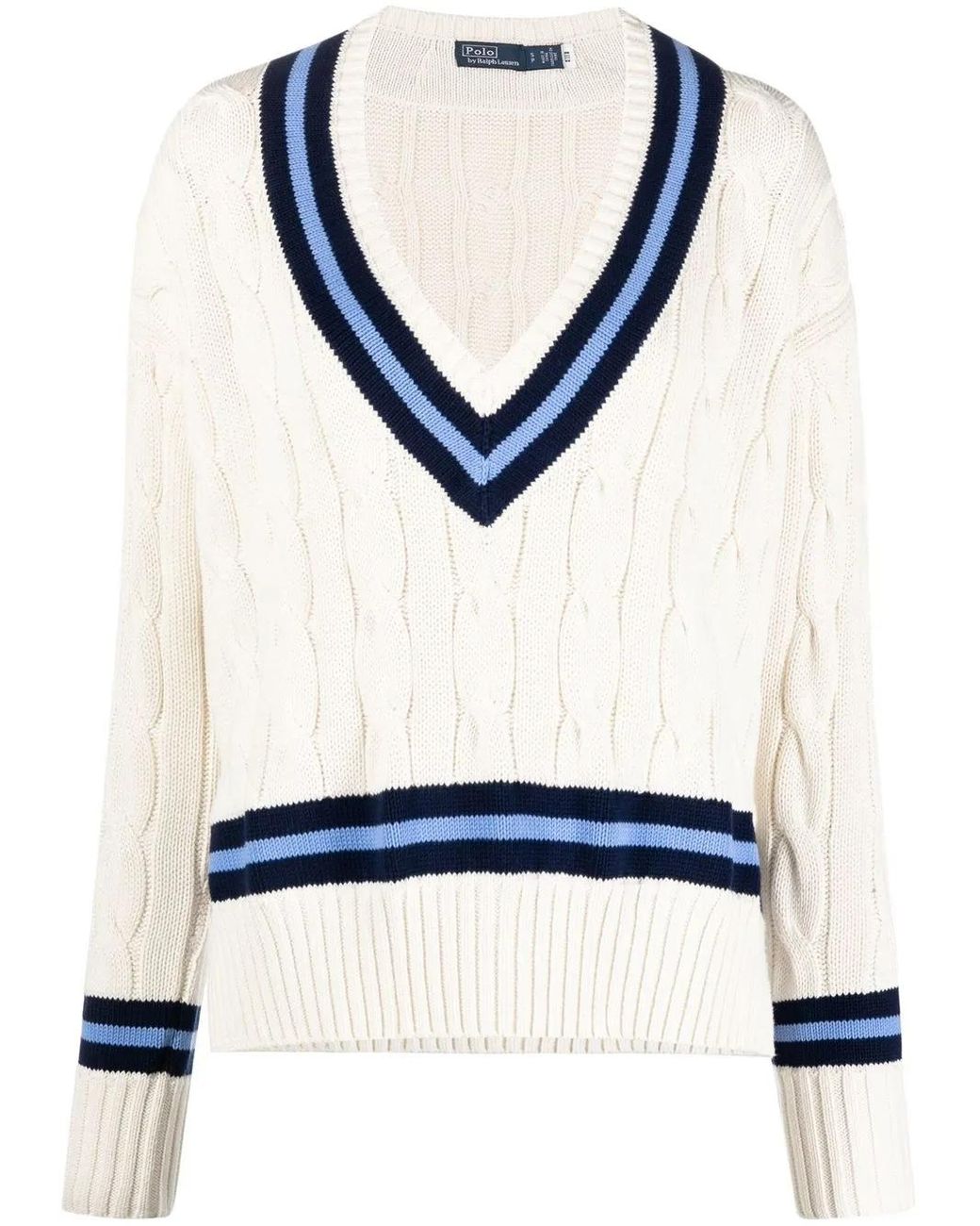 Polo Ralph Lauren Natural Cable-Knit Cricket Sweater