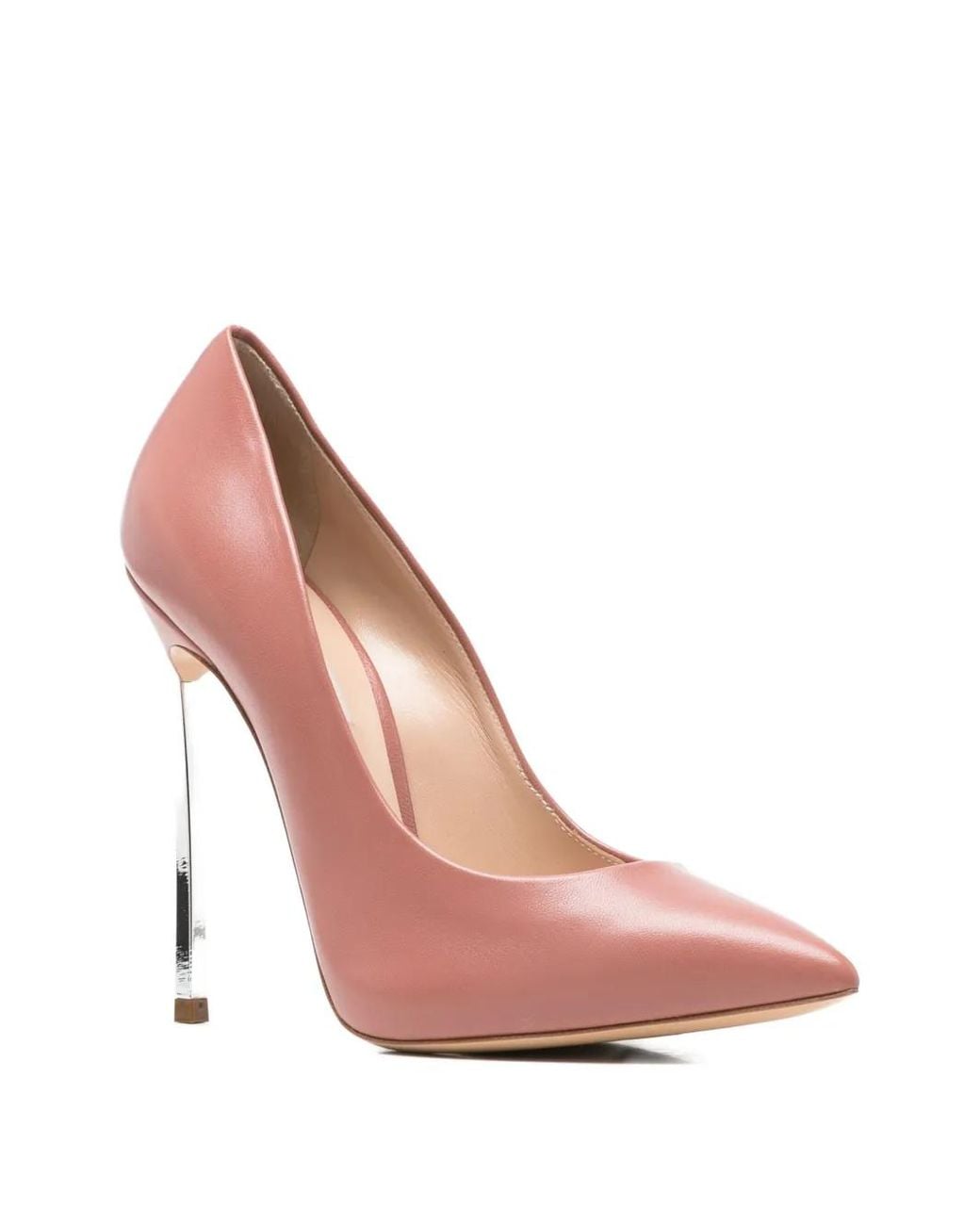 Casadei Pink Blade Pointed-Toe Pumps