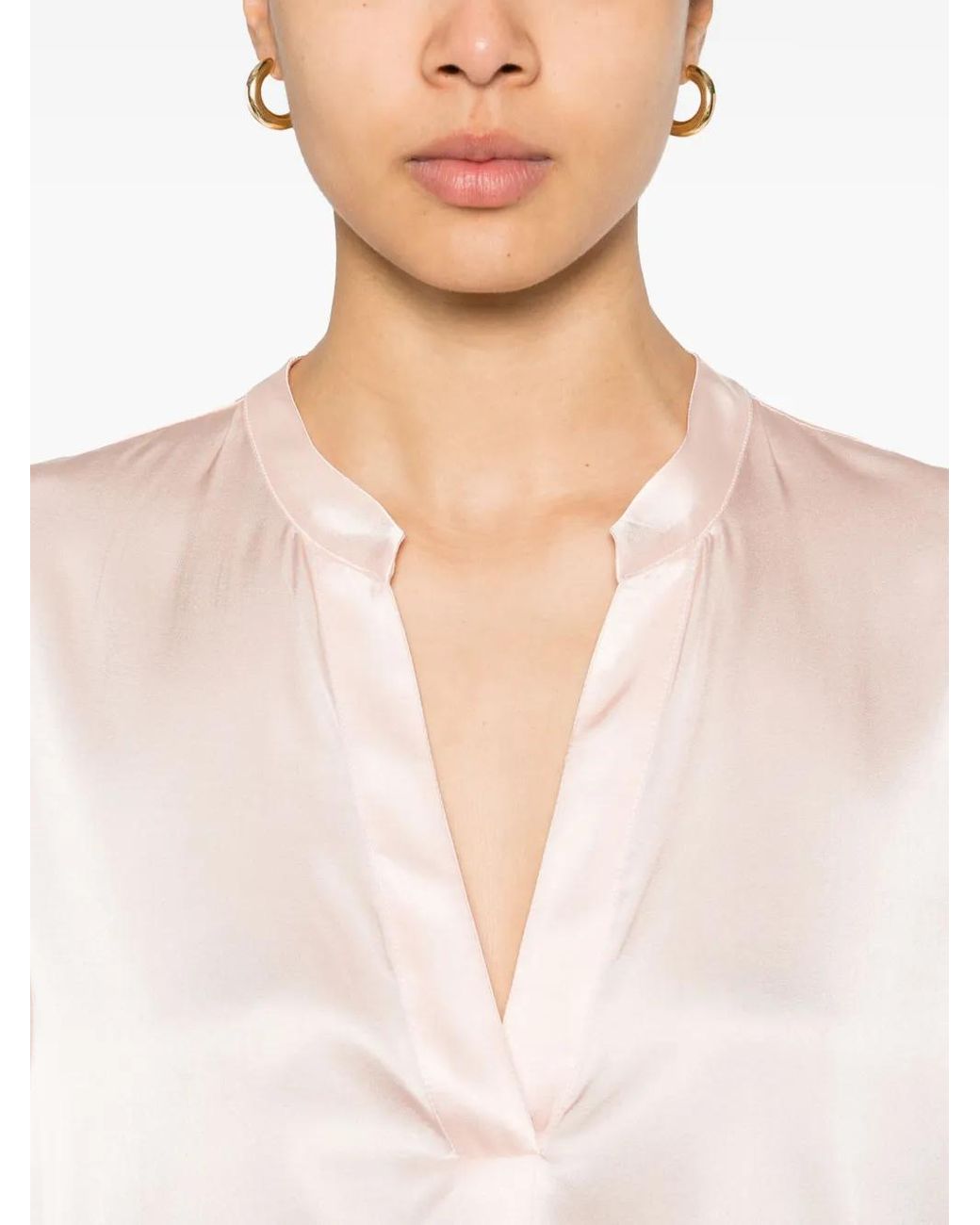Blanca Vita Pink Satined Blouse