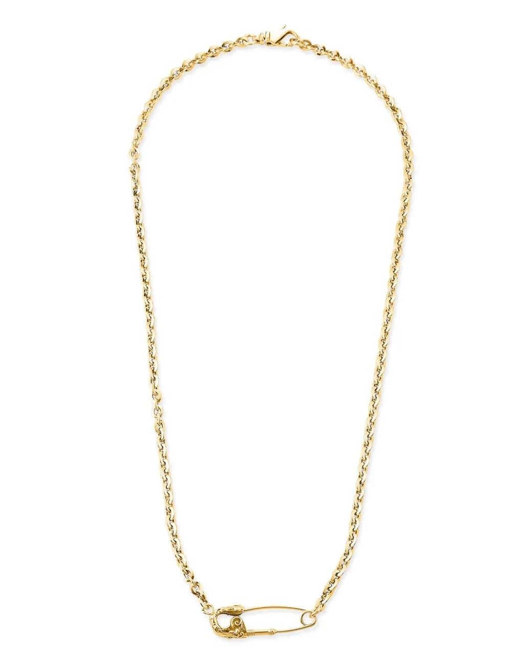 Emanuele Bicocchi Metallic Arabesque Pin Necklace