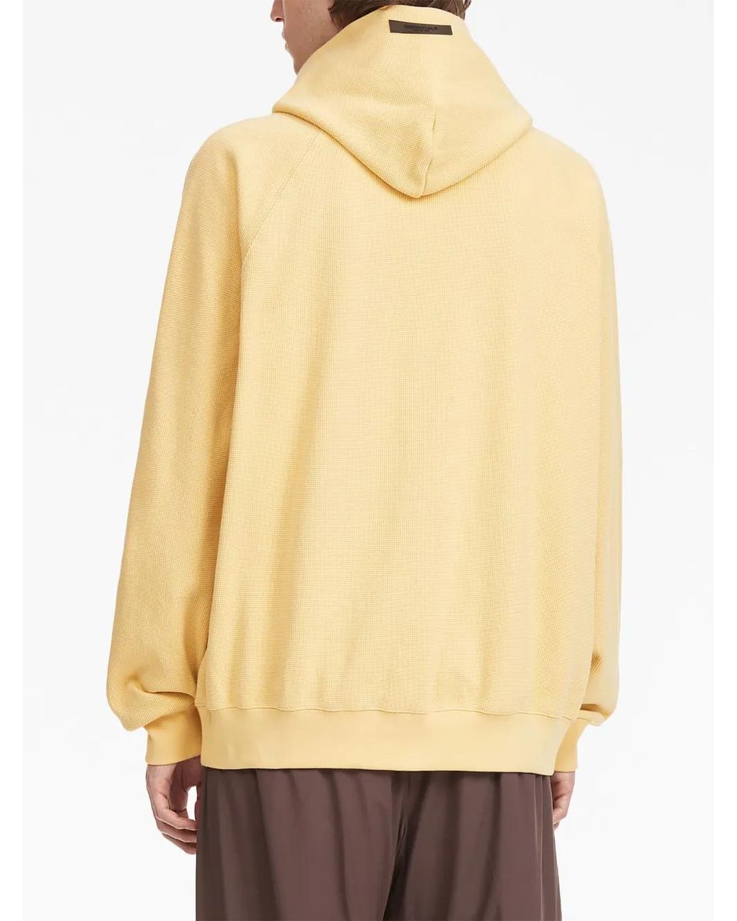 Fear Of God Yellow Logo-Print Hoodie for men