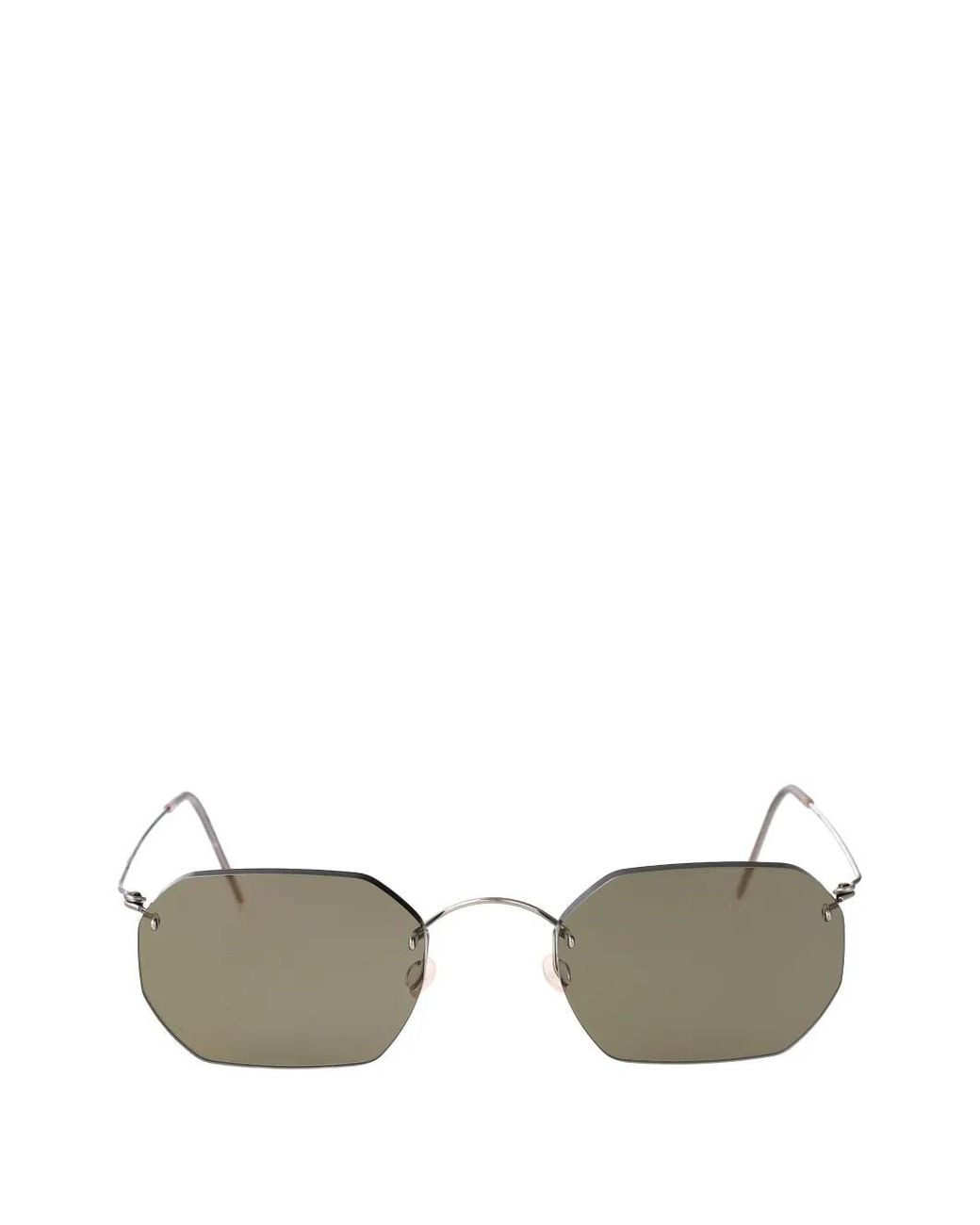 Lindberg Metallic 81015 Geometric-Frame Titanium Sunglasses for men