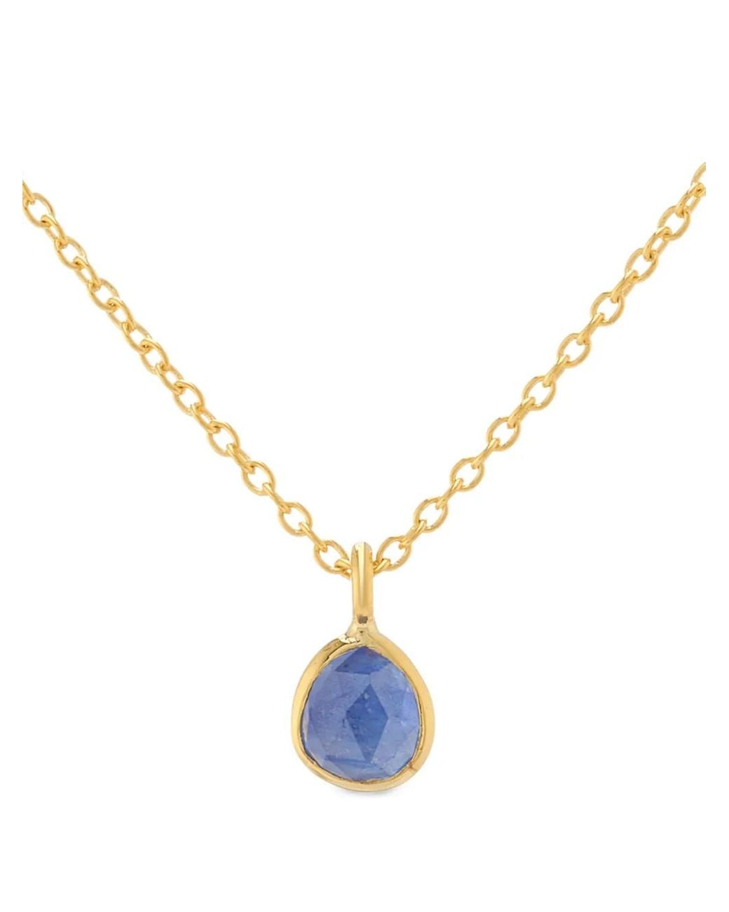 Auree Jewellery Metallic Mini Manhattan Sapphire Necklace