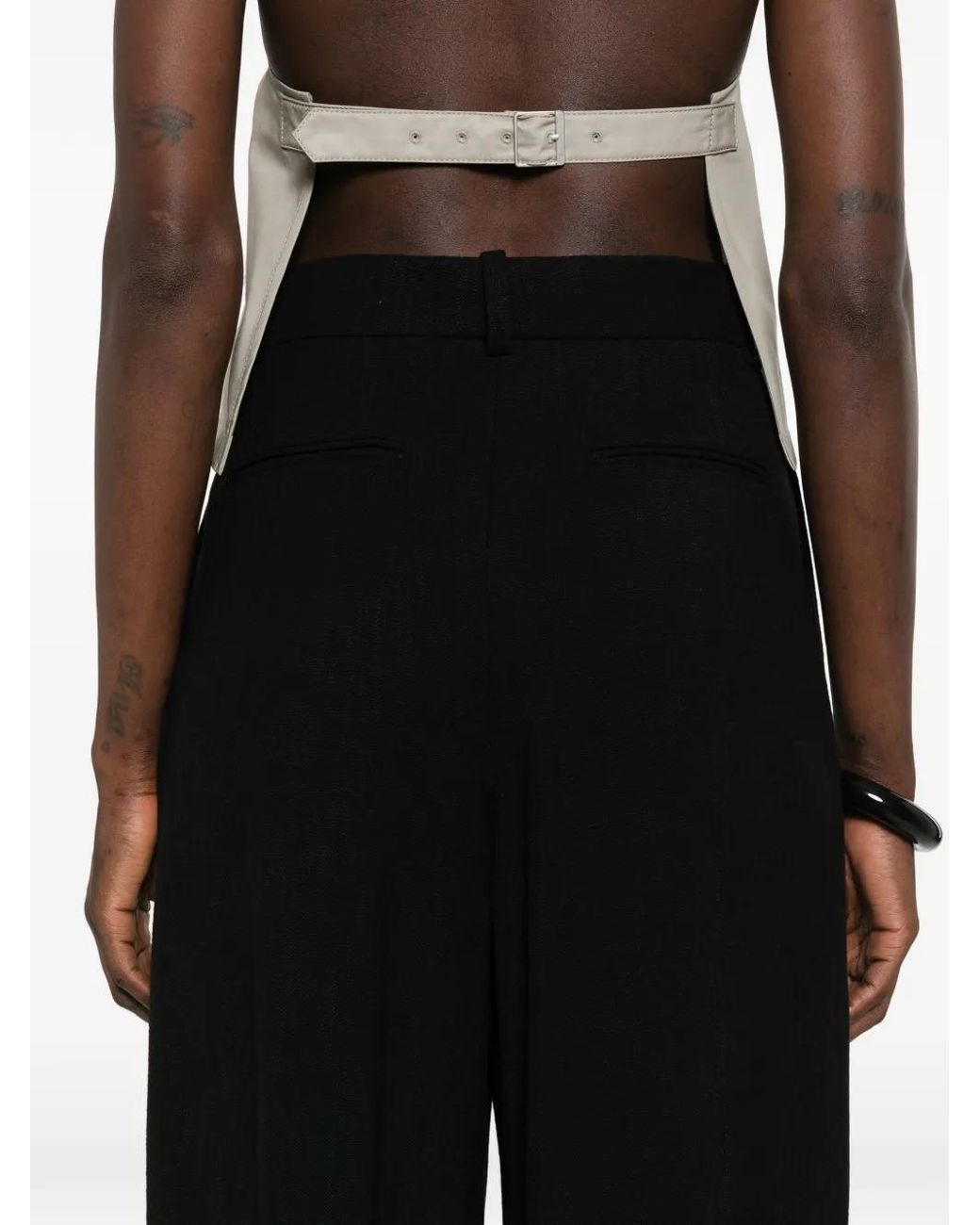 Wardrobe NYC Black Pantalon À Taille Ceinturée