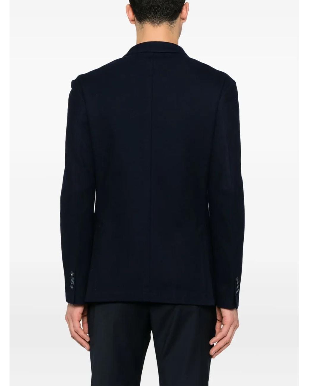 Manuel Ritz Blue Double-Breasted Blazer for men