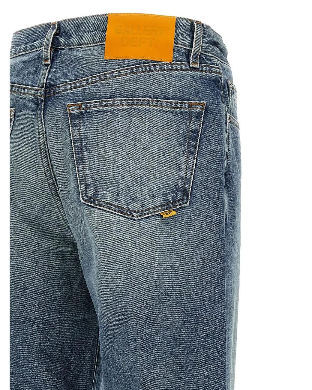 GALLERY DEPT. Blue Melrose Stone-Washed Jeans