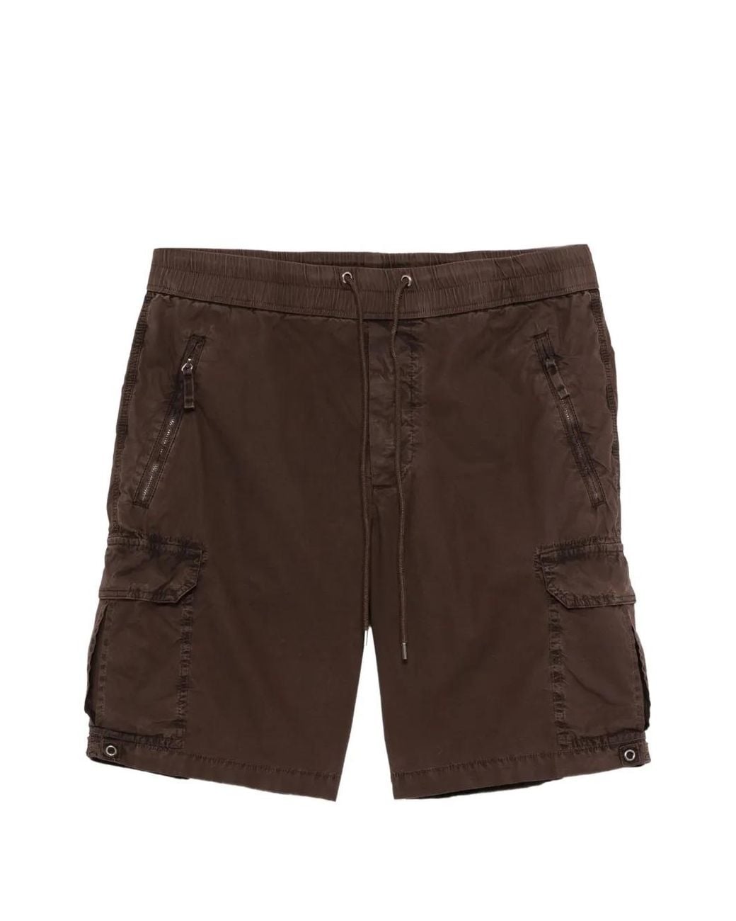 James Perse Brown Parachute Poplin Cargo Shorts for men