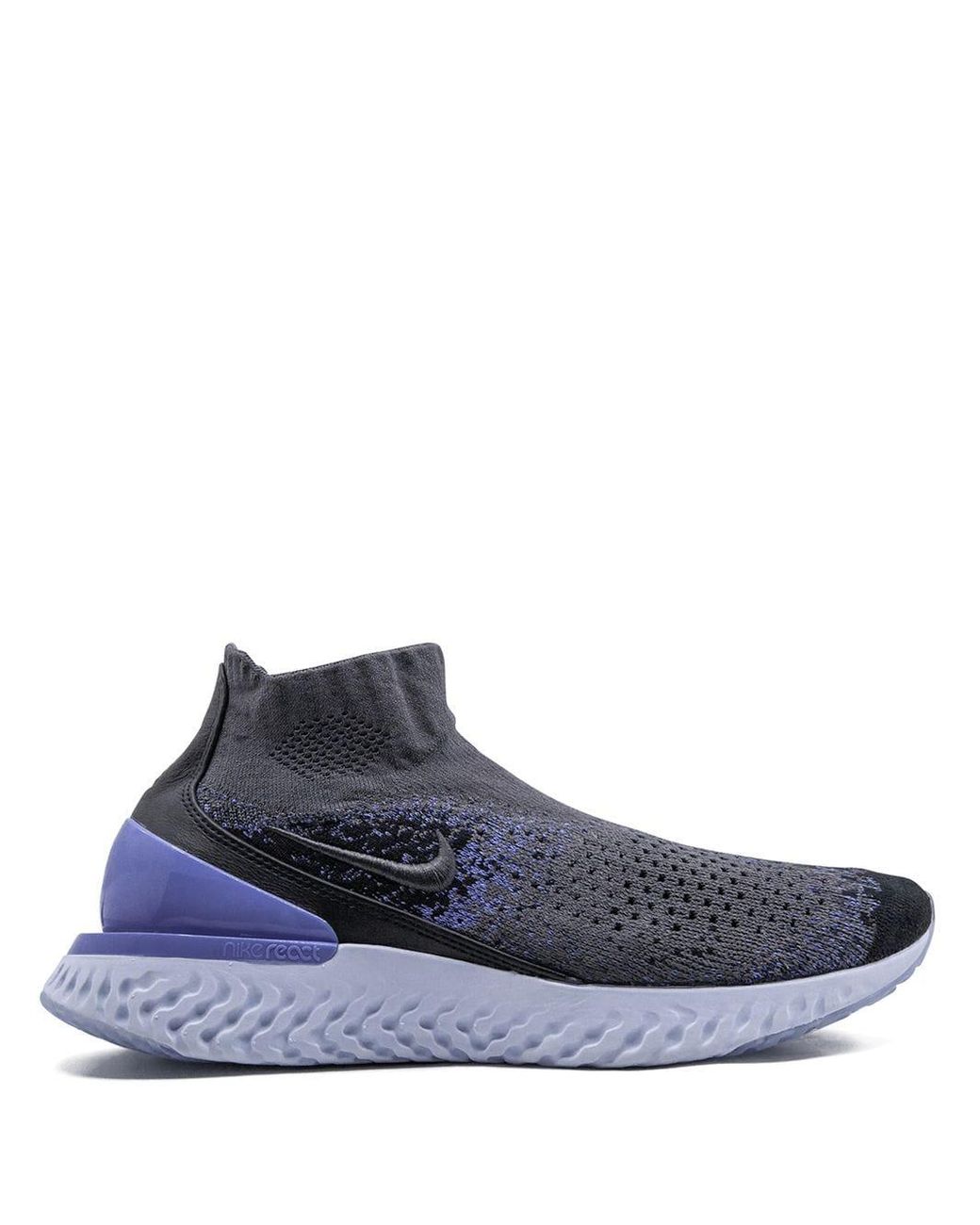 Nike Rise React Flyknit Running Shoe in Grey for Men | Lyst Canada