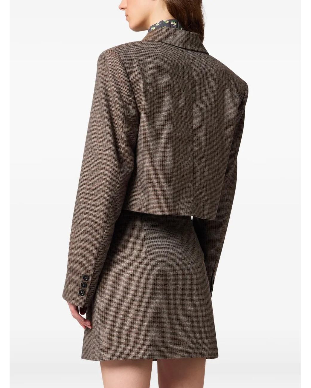 MSGM Geruit Jack in het Brown