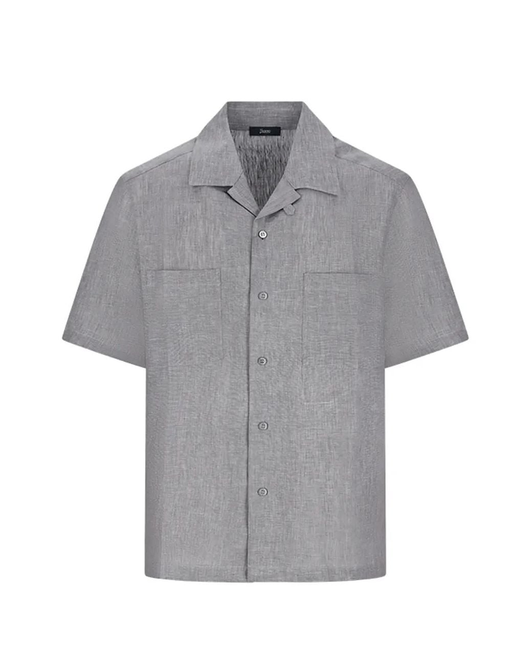 Herno Gray Short-Sleeves Shirt for men