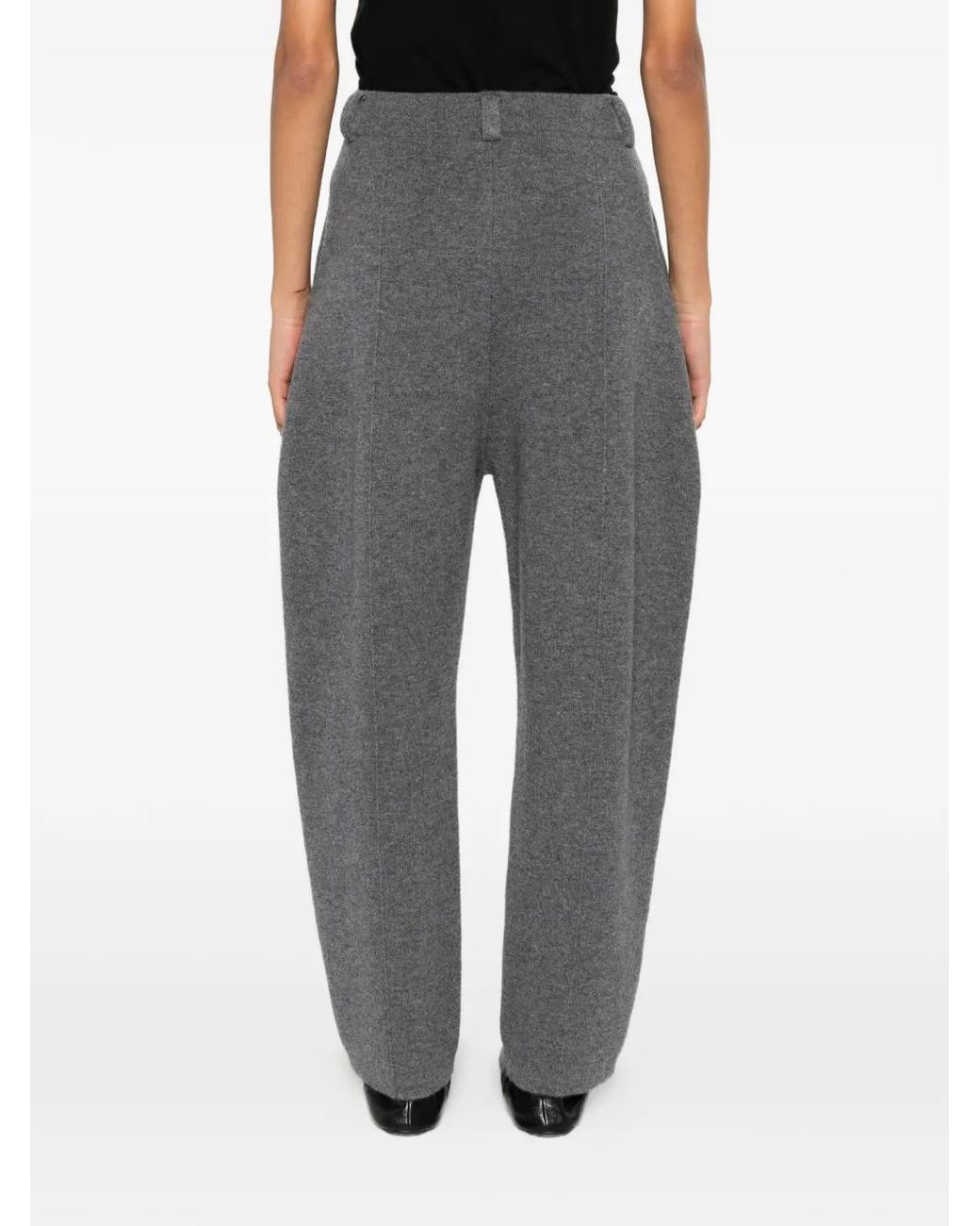Lisa Yang Gray Wrenda Tapered Trousers