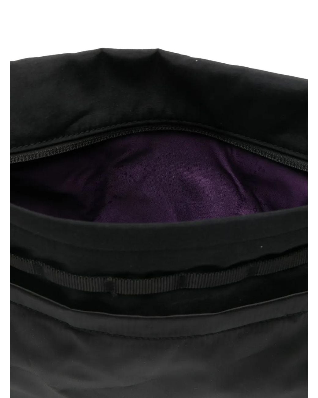 Topologie Black Medium Musette Clutch Bag for men