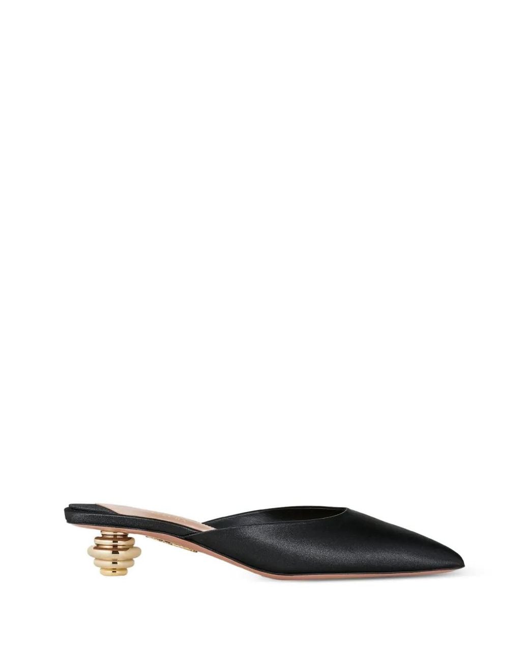 Aquazzura Black X Alex Rivière Jewel-Embellished Mules
